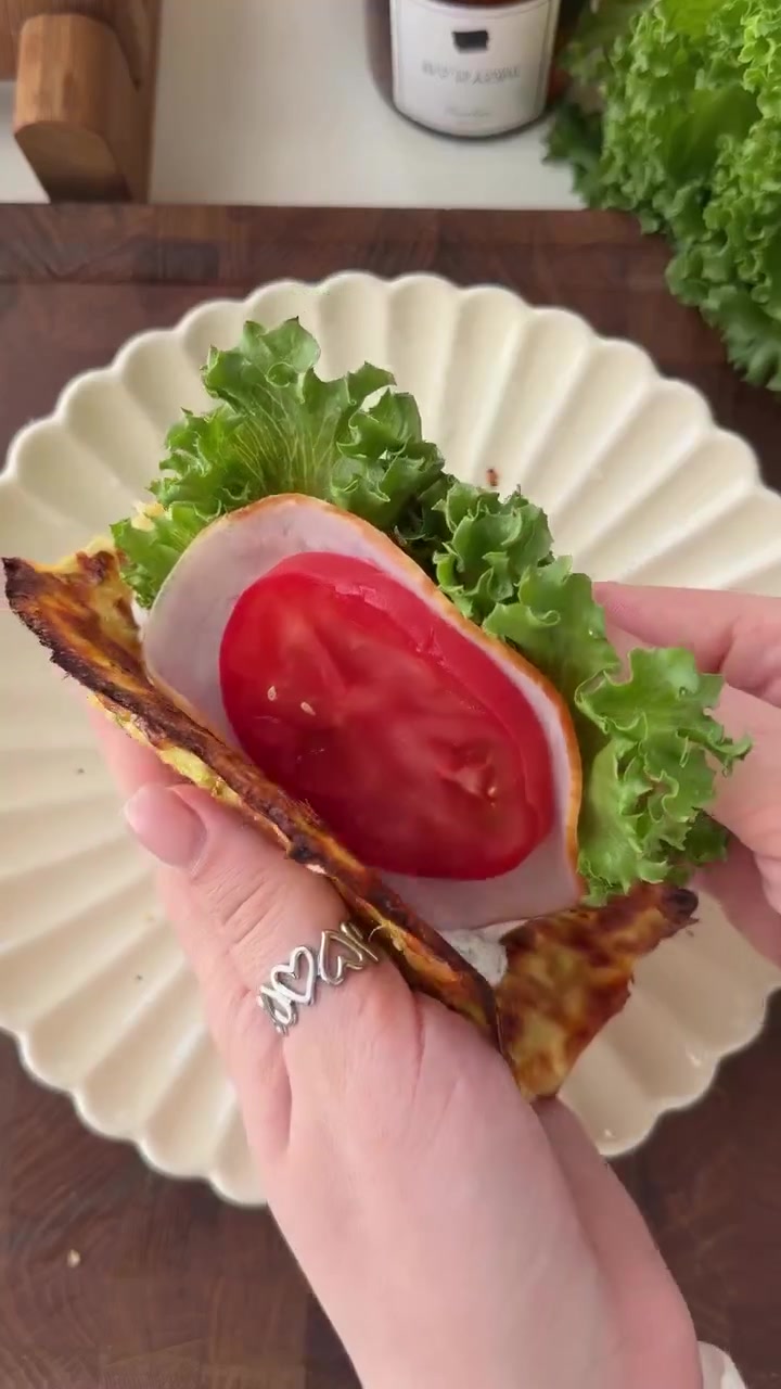 Кабачковые лепёшки с начинкой