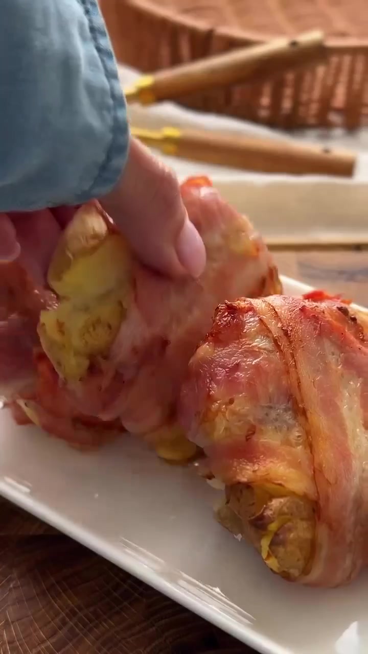 Картофельные гнезда с беконом