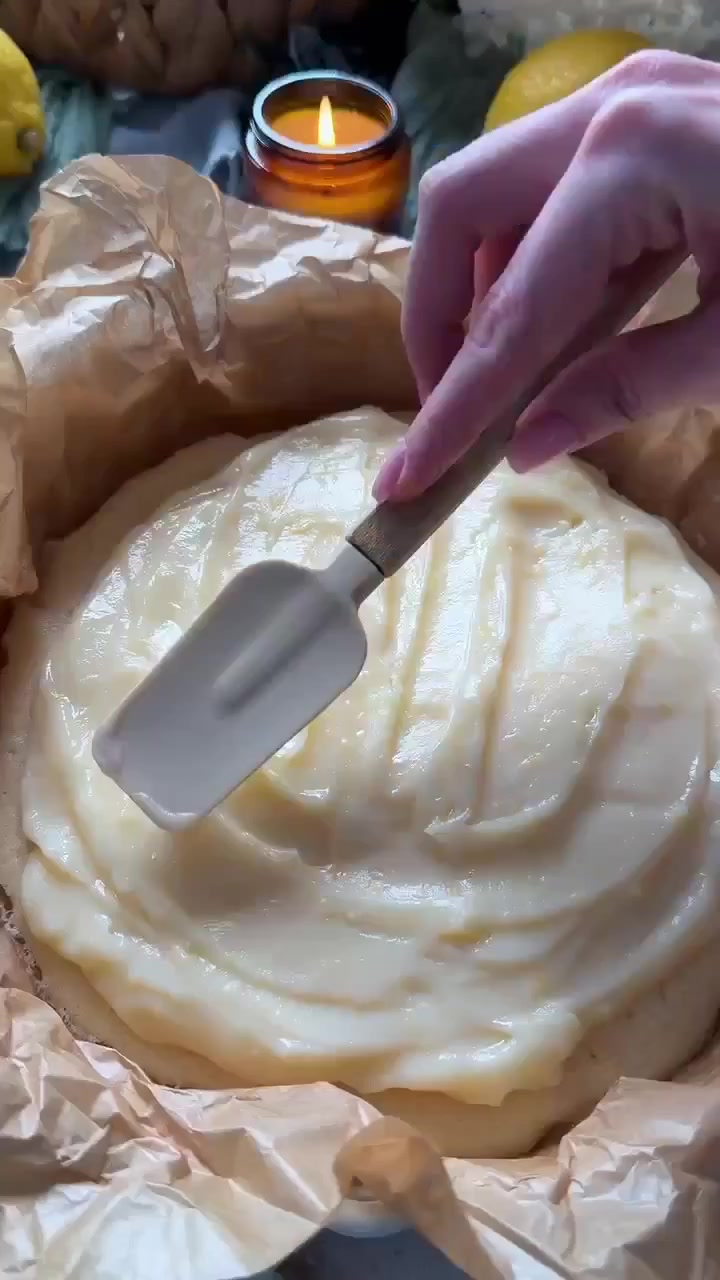 Лимонный пирог с заварным кремом