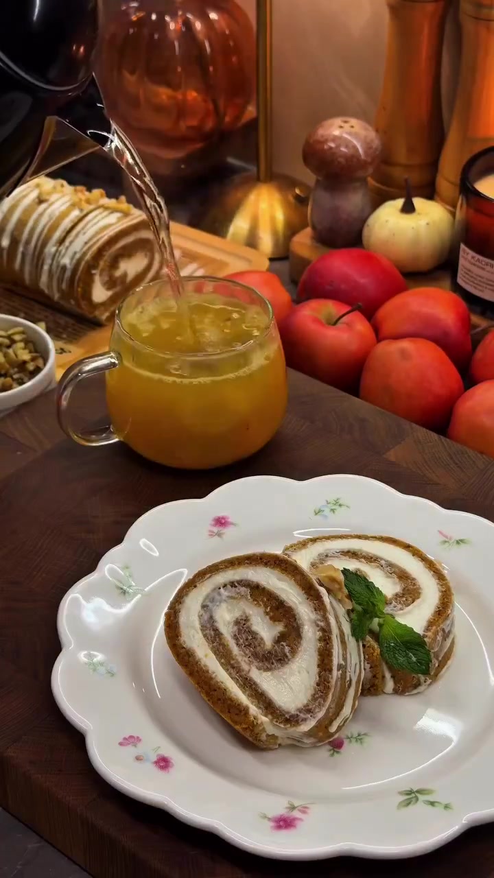 Морковный рулет