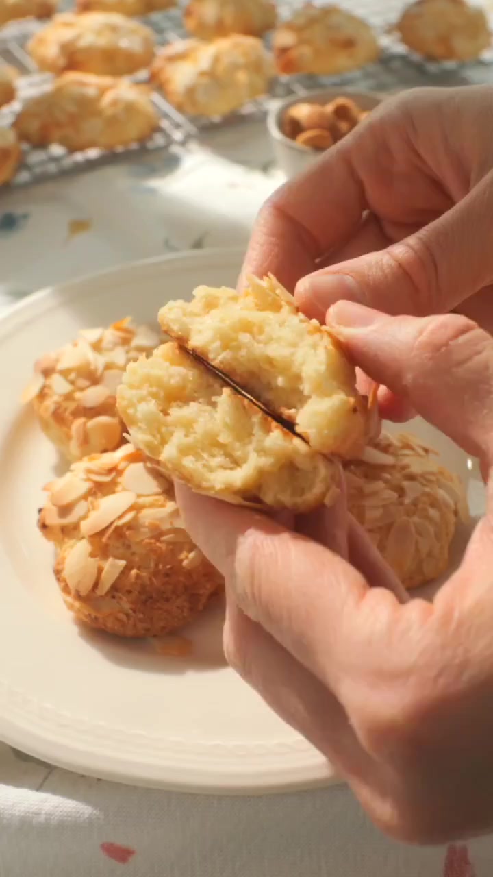 Творожное печенье с миндальной мукой