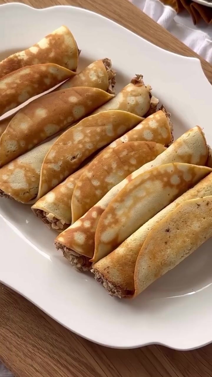 Вафельные трубочки на сковороде